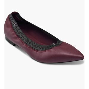 *NEW IN BOX* KARL LAGERFELD VINETTE POINTED TOE BALLET FLAT 10